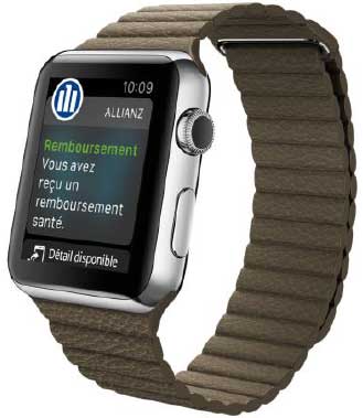 Lapplication Mon Allianz mobile arrive bientt sur les montres Apple Watch