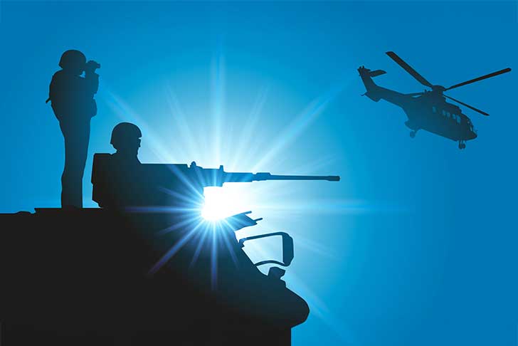 Lenvole des budget militaires donne du travail  lindustrie de larmement
Erik Kauf