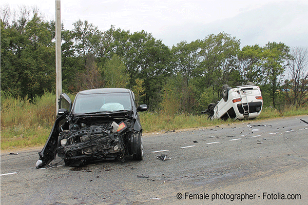 Simulation d’accident de la route au Mondial de l’Auto