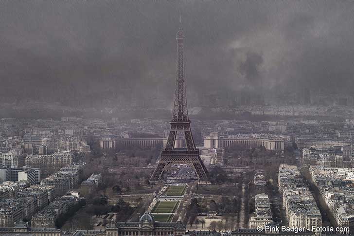 La pollution qui sévit à Paris est la conséquence d’une inversion de température
