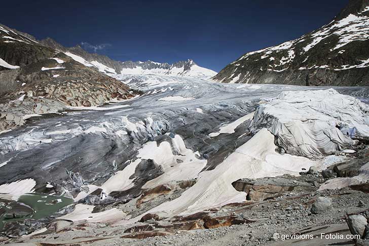 La fonte des glaciers de haute altitude sest fortement acclre du fait du rchauffement climatique