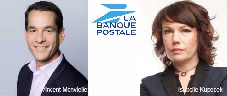 La Banque Postale annonce les nominations de Vincent Menvielle et Isabelle Kupecek