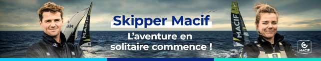 Des skippers Macif HEU-REUX de leur Solitaire : Lo�s Berrehar et Charlotte Yven