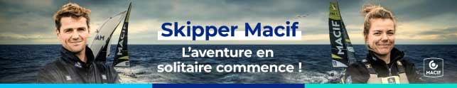 Des skippers Macif HEU-REUX de leur Solitaire : Loïs Berrehar et Charlotte Yven