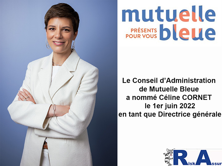 Mutuelle Bleue annonce la nomination de Cline CORNET