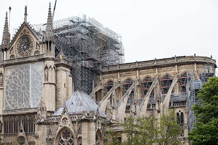 Notre Dame de Paris : pollution au plomb