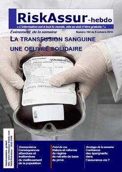 Sommaire du numéro 192 du 8 octobre 2010 de RiskAssur-hebdo