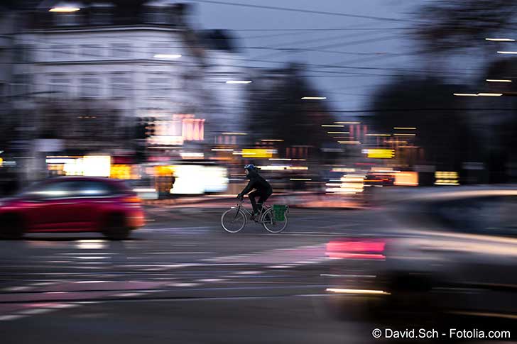 Une majorit de cyclistes roulent mal claire en ville