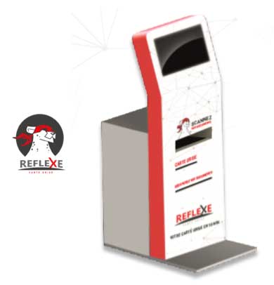 Reflexe Carte Grise lance la borne interactive en libre-service