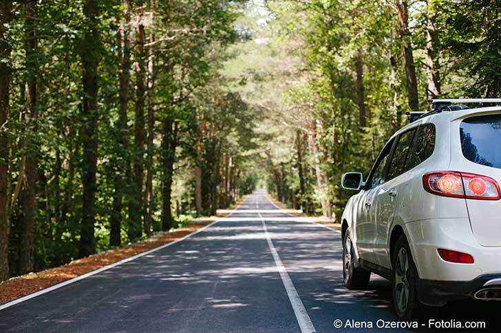 Réduction de la vitesse sur route