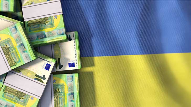 Une aide de 50 milliards d�euros pour l�Ukraine accord�e par l�Union Europ�enne