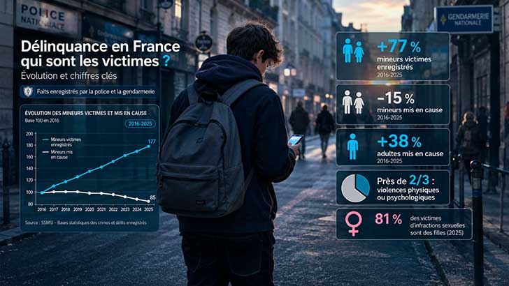 Hausse pr�occupante de mineurs victimes d�agressions